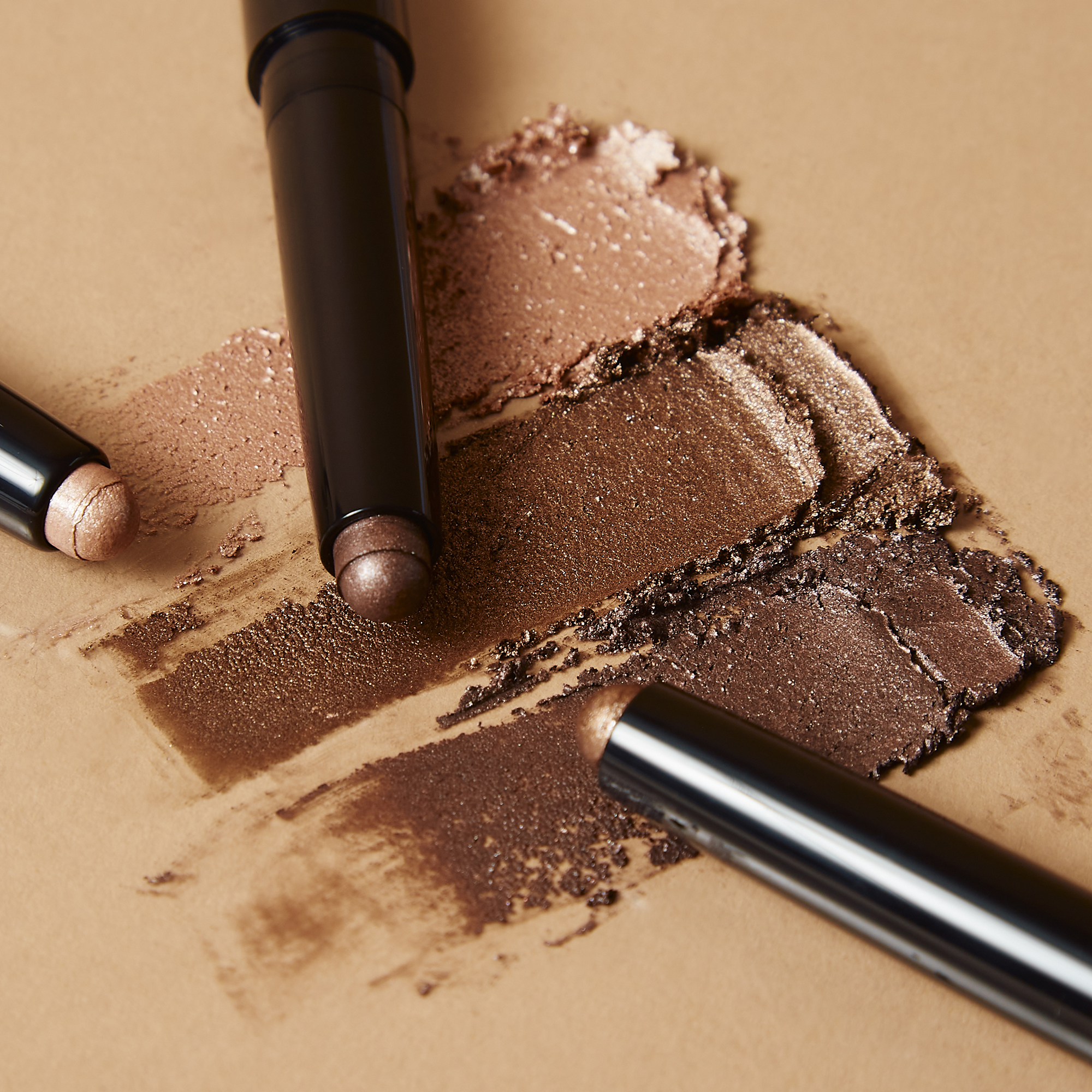 Stylised shot of Forever Eye Crayon Rose Gold, Antique and Sorbet