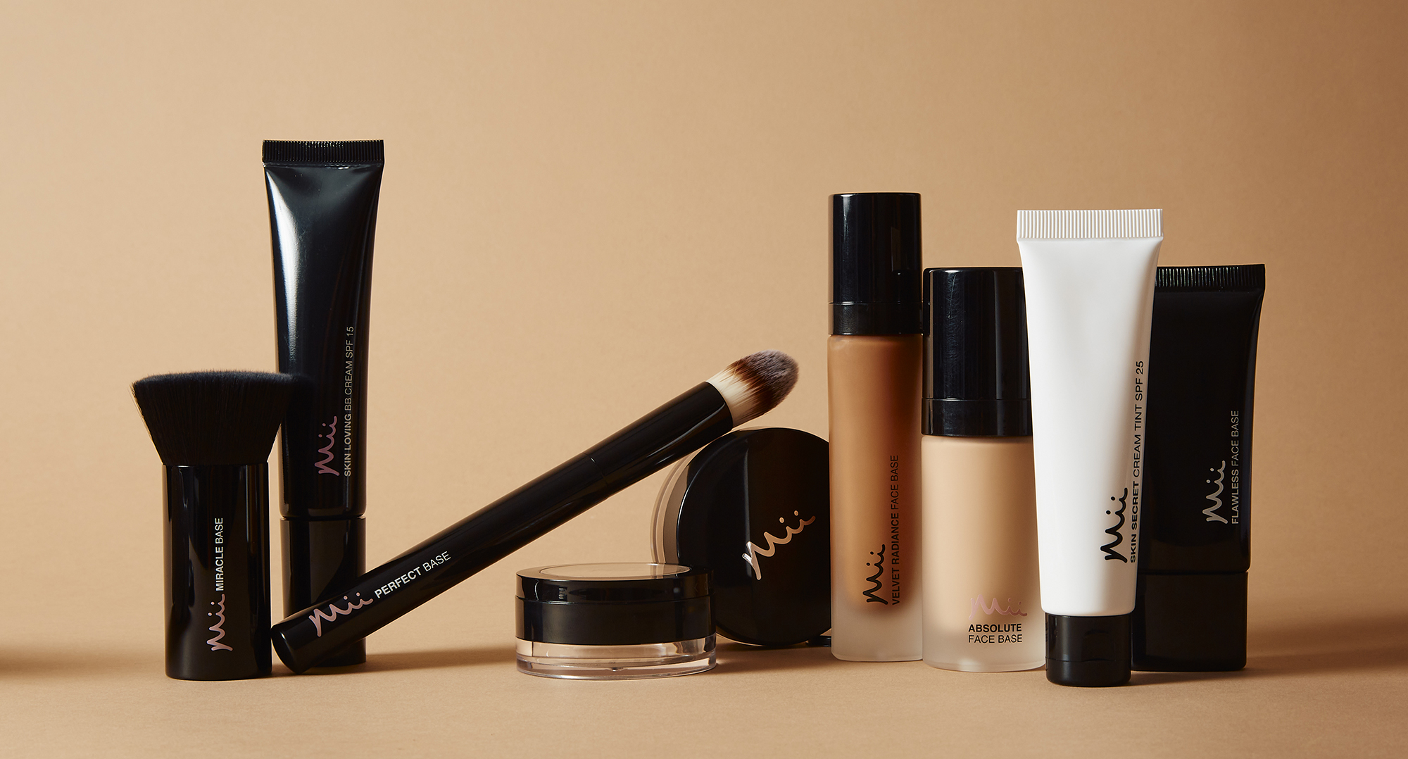 Foundation makeup group shot