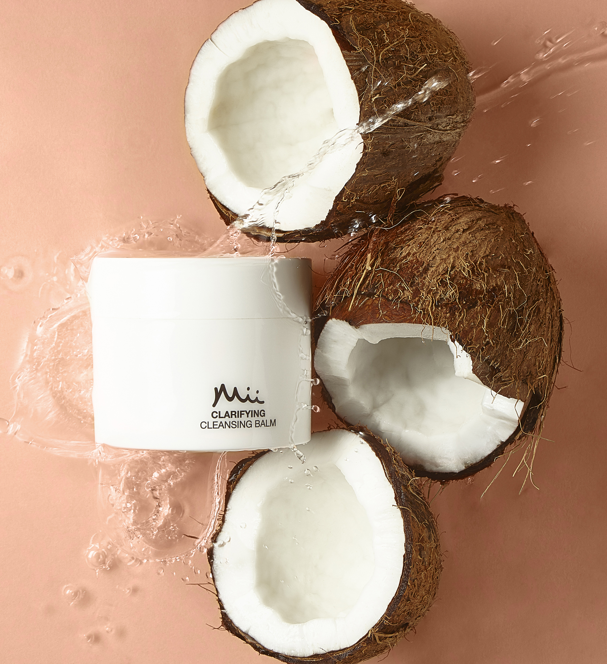 Clarifying Cleansing Balm amongst coconuts