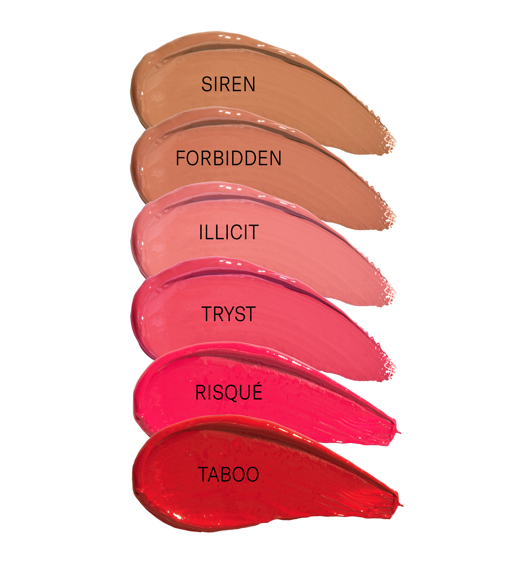 Lavish Lip Creme Lip Gloss swatch range