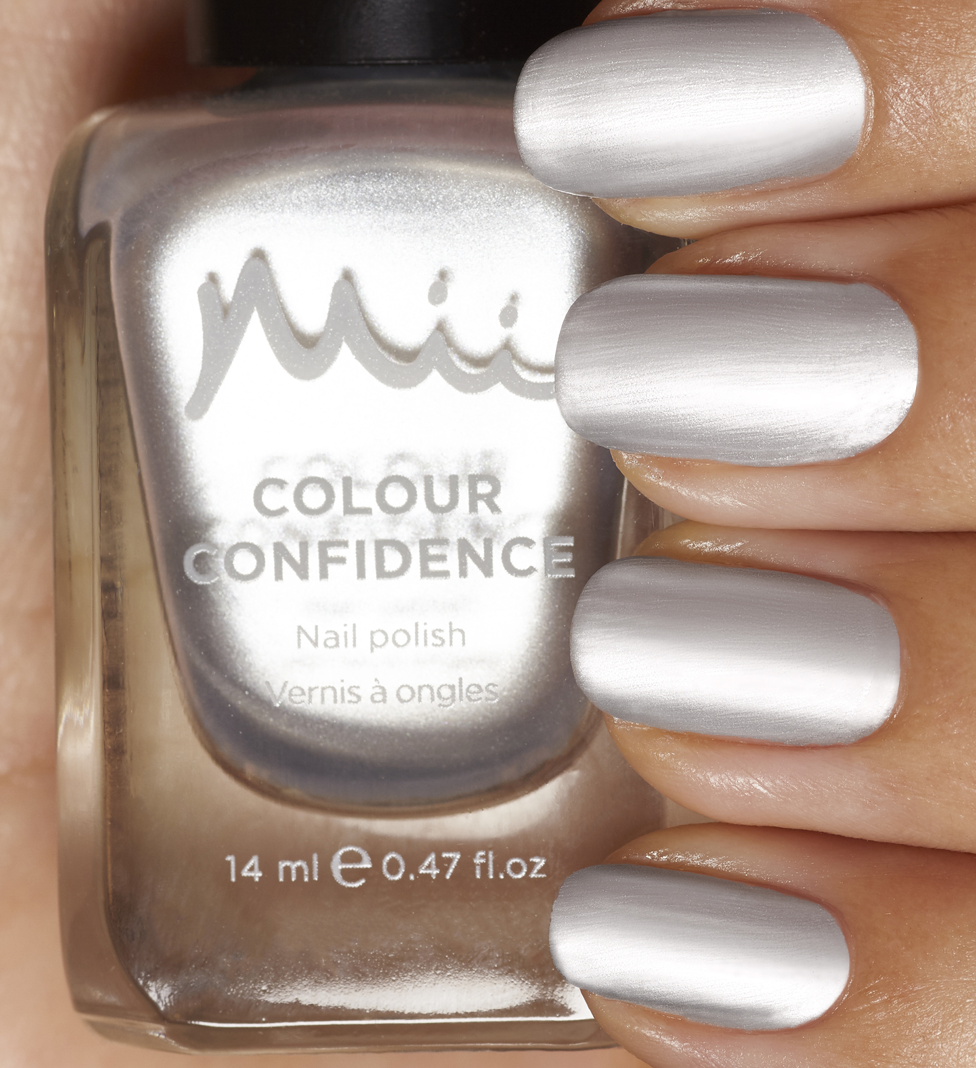 Model wearing Diamond Chip Colour Confidence Nail Polish
