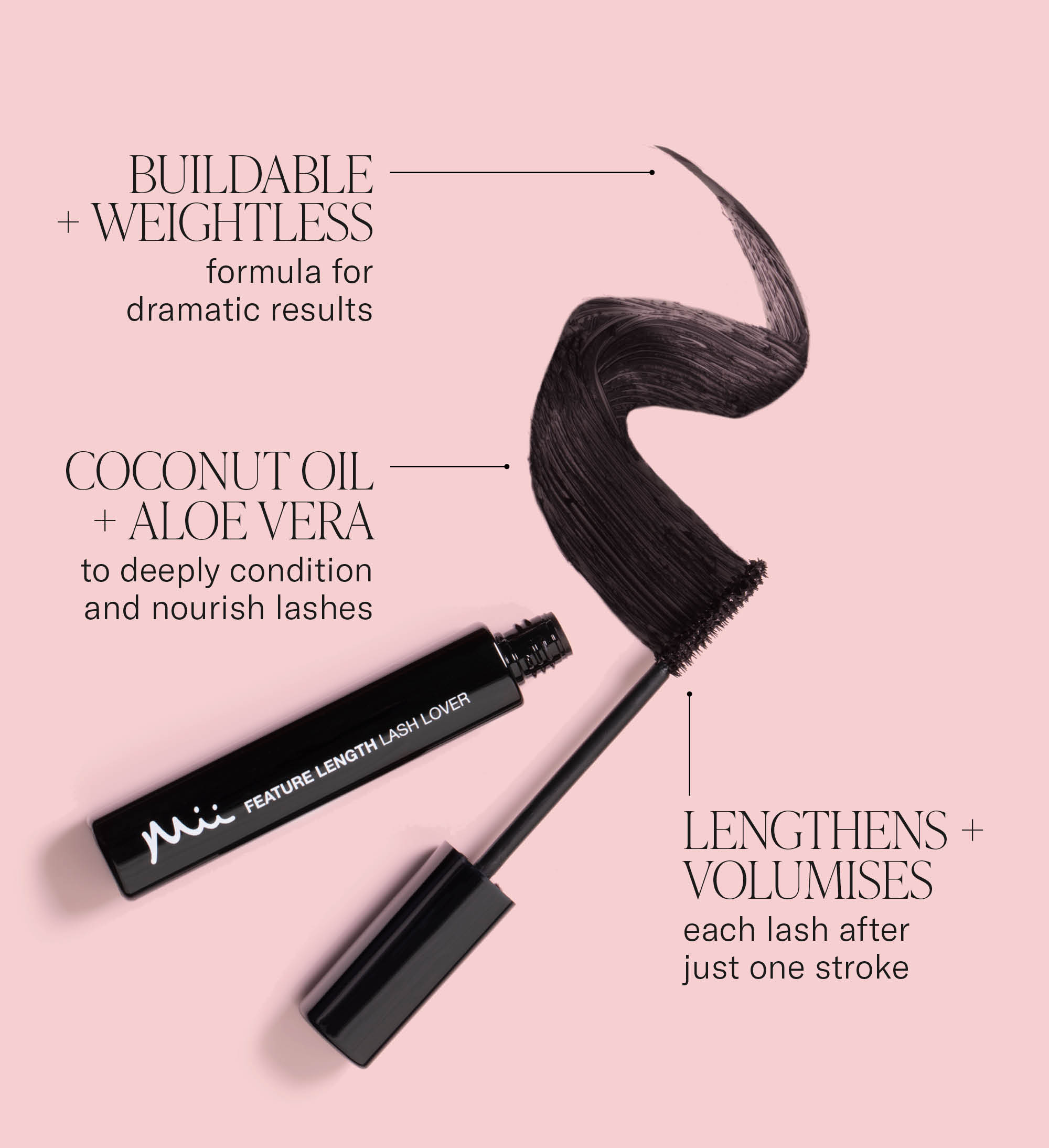 Feature Length Lash Lover Mascara benefits
