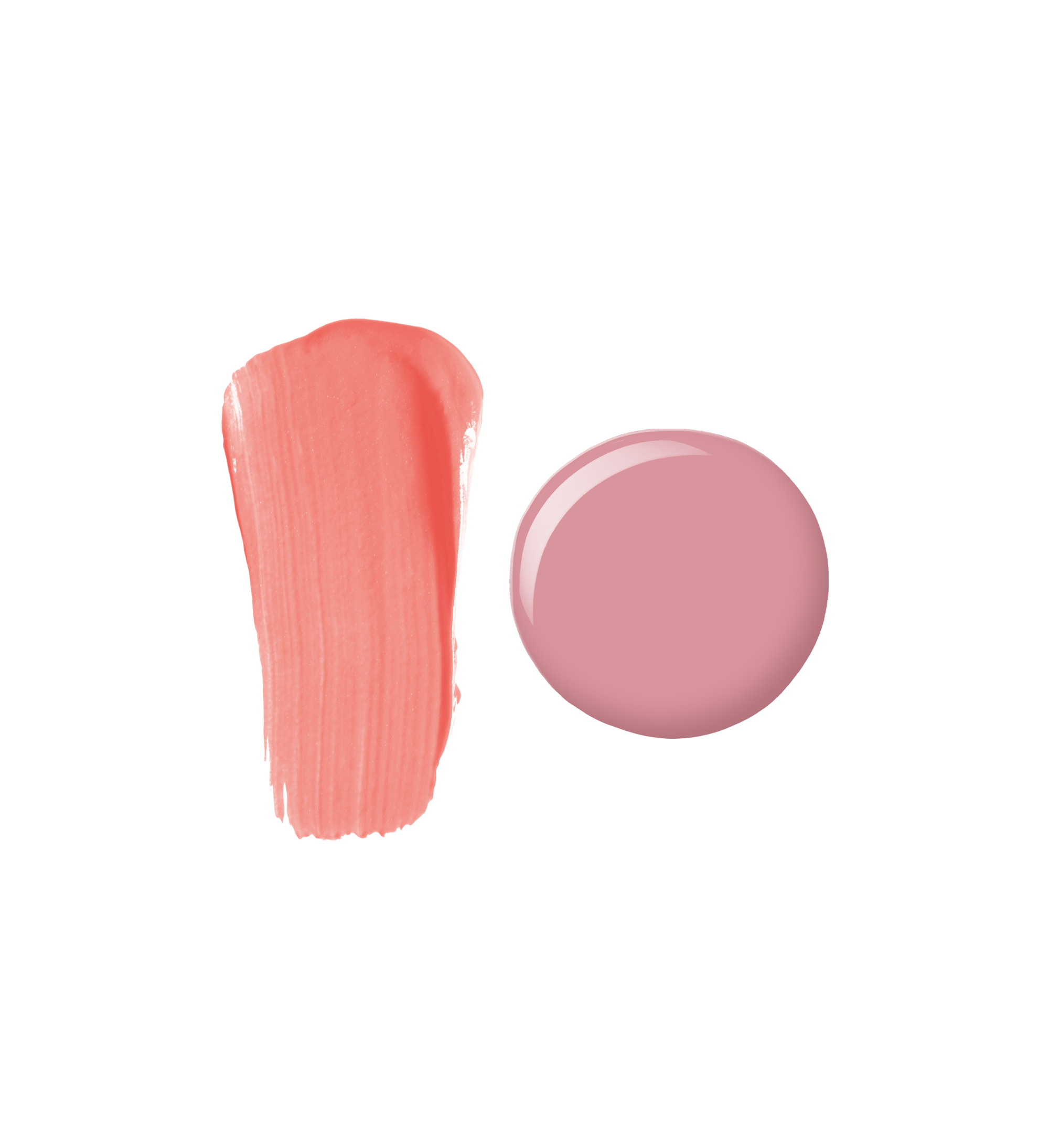 Glowing Lip, Cheek & Nail Trio swatches
