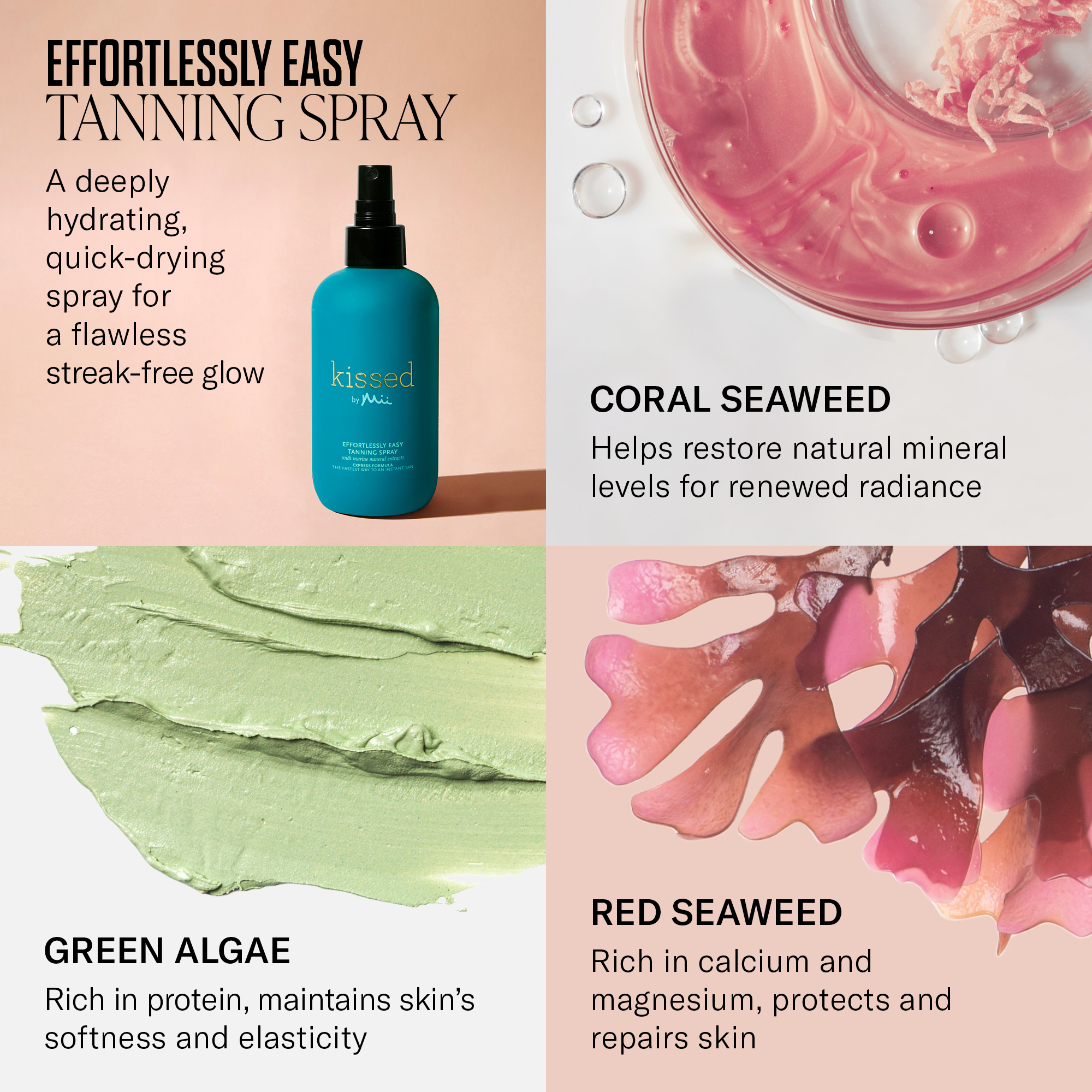 Kissed by Mii Effortlessly Easy Tanning Spray active ingredients