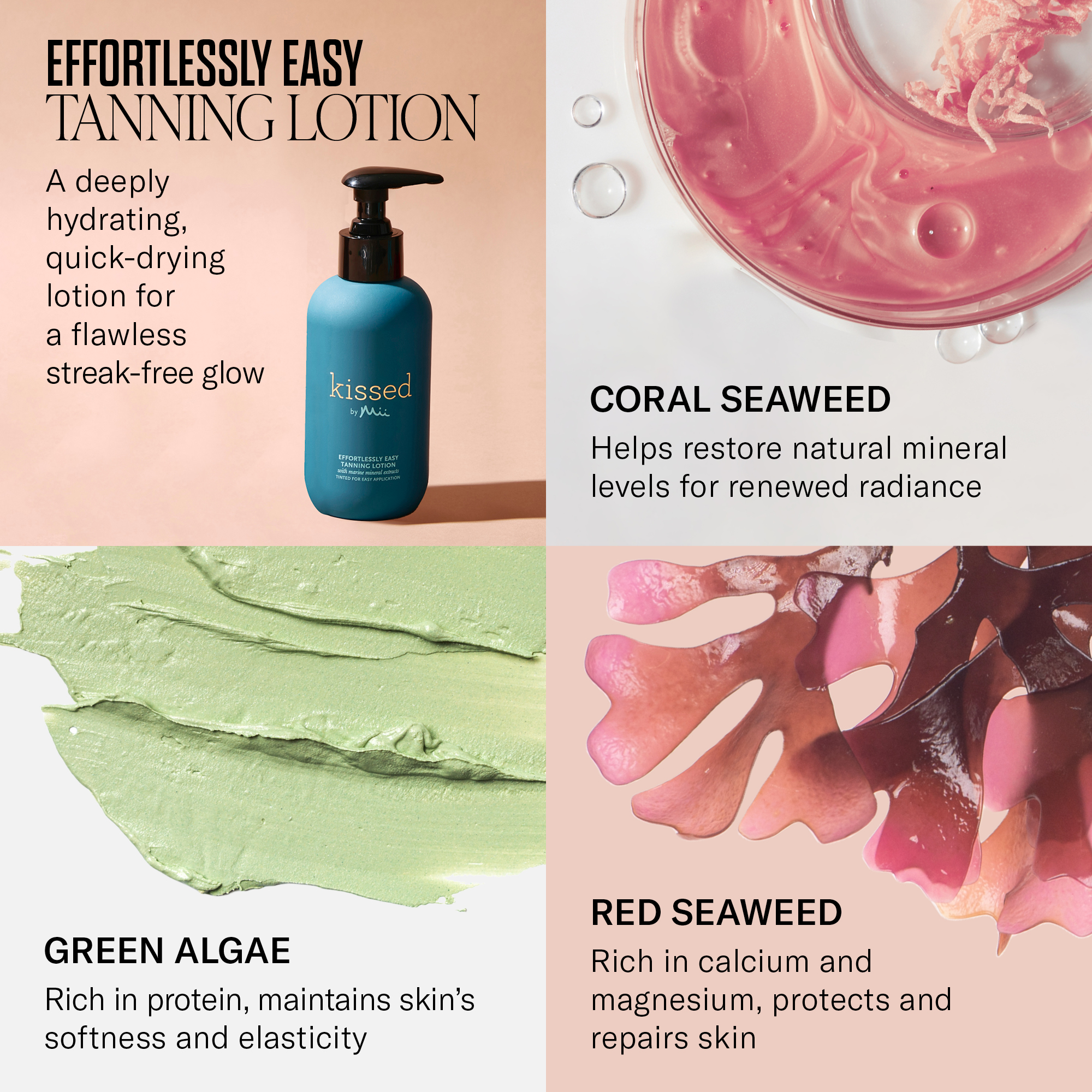 Kissed by Mii Effortlessly Easy Tanning Lotion active ingredients