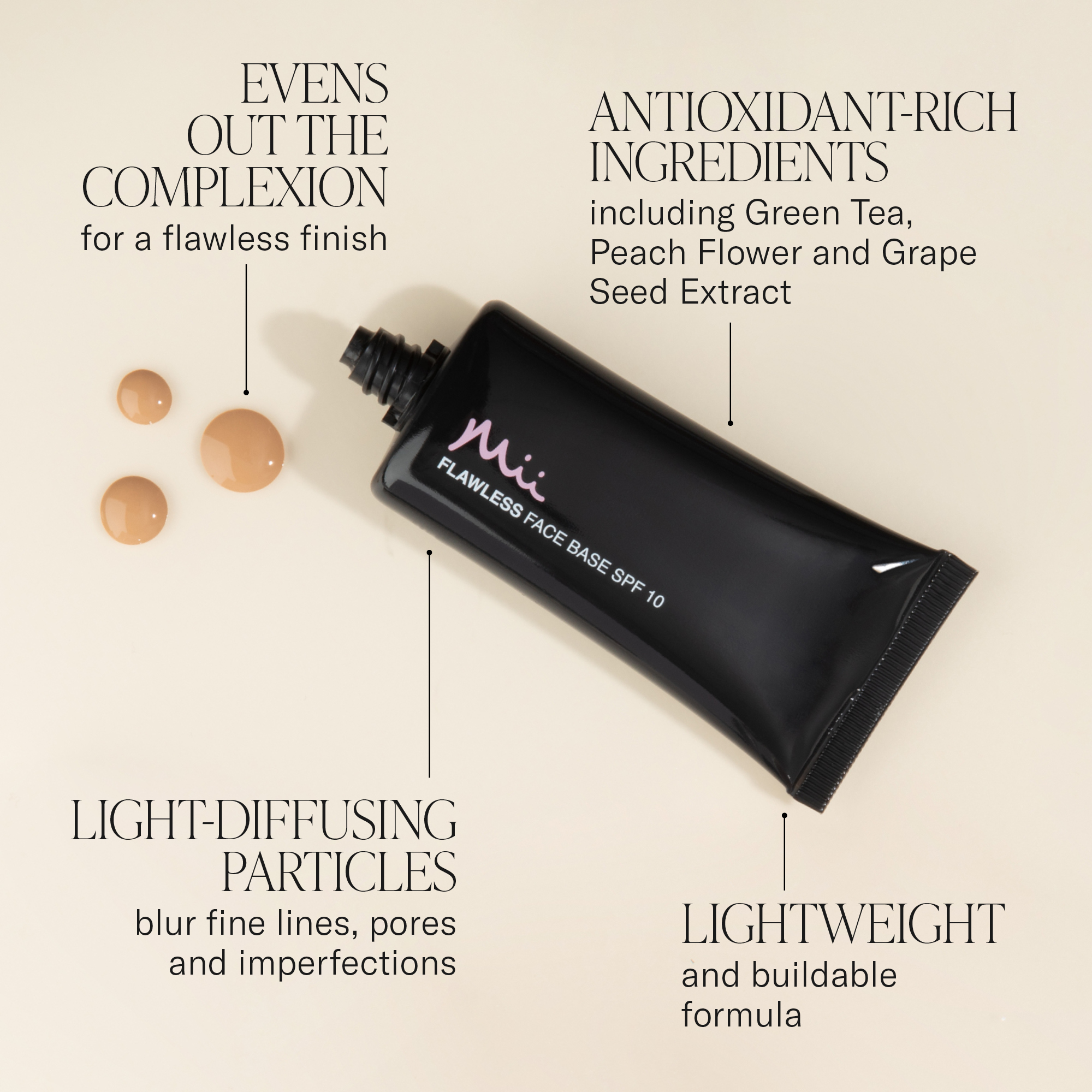 Flawless Face Base Foundation key benefits