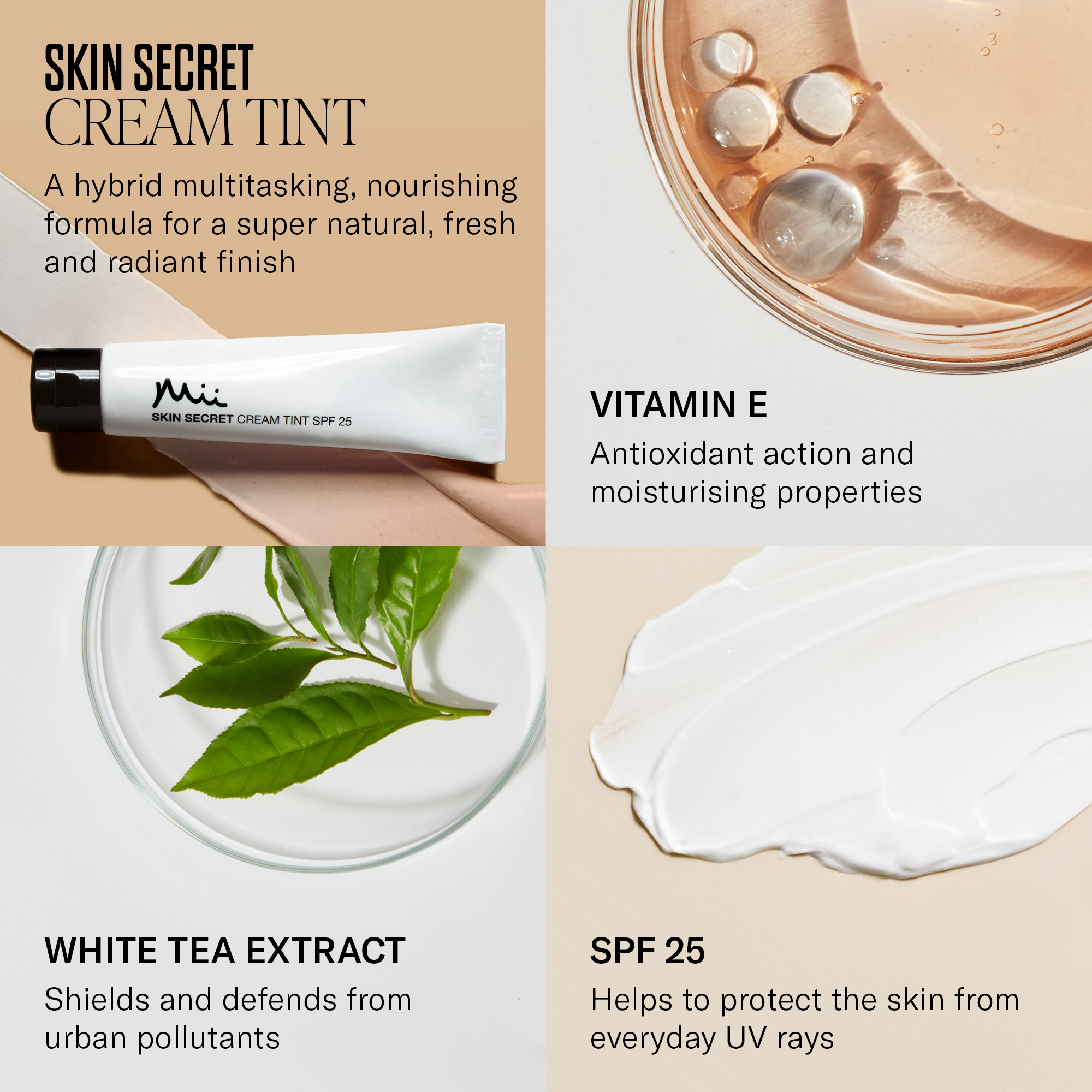 Skin Secret Cream Tint Active Ingredients