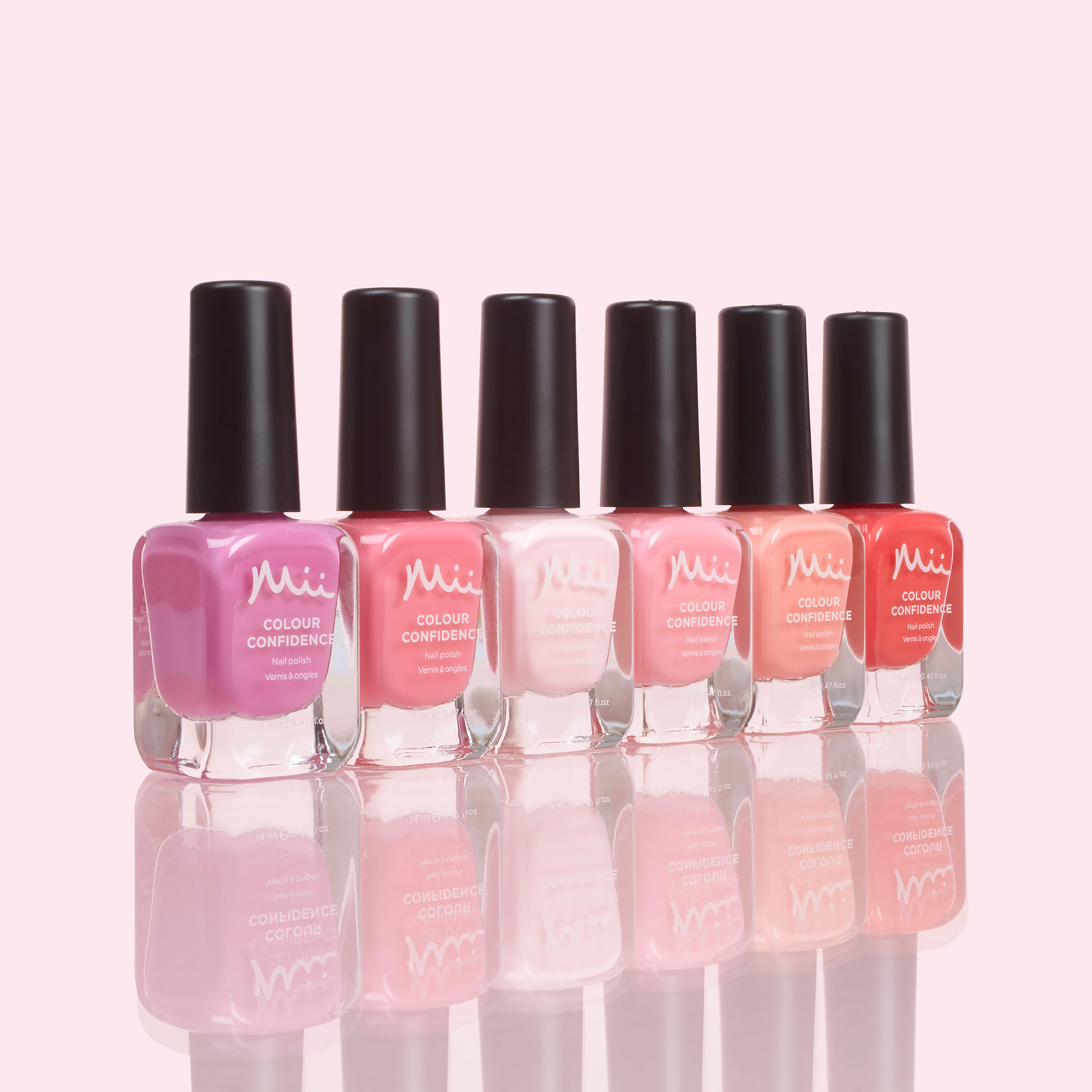 Lineup of Spring In Paris Colour Confidence Nail Polish collection