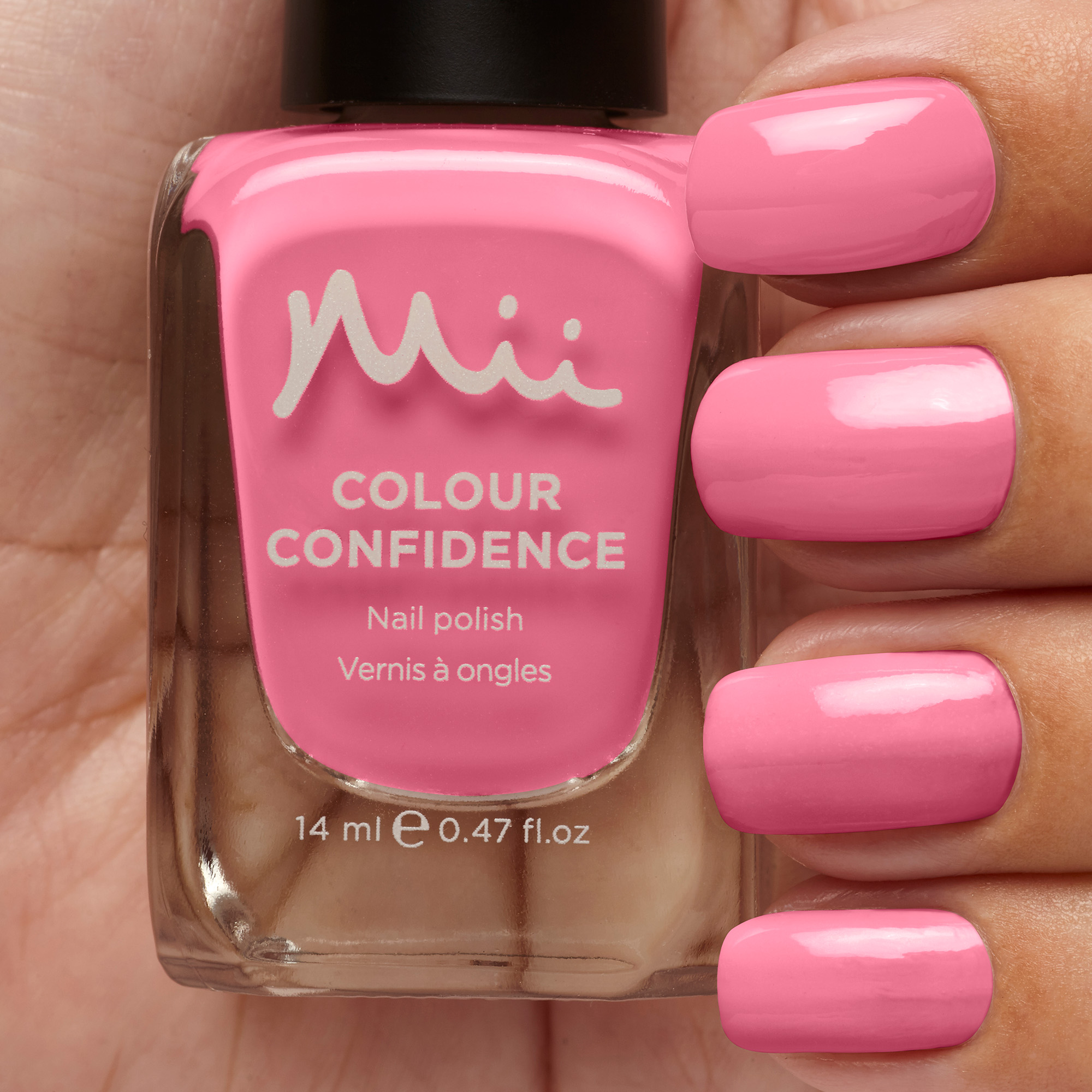 Model wearing Joie de Vivre Colour Confidence Nail Polish
