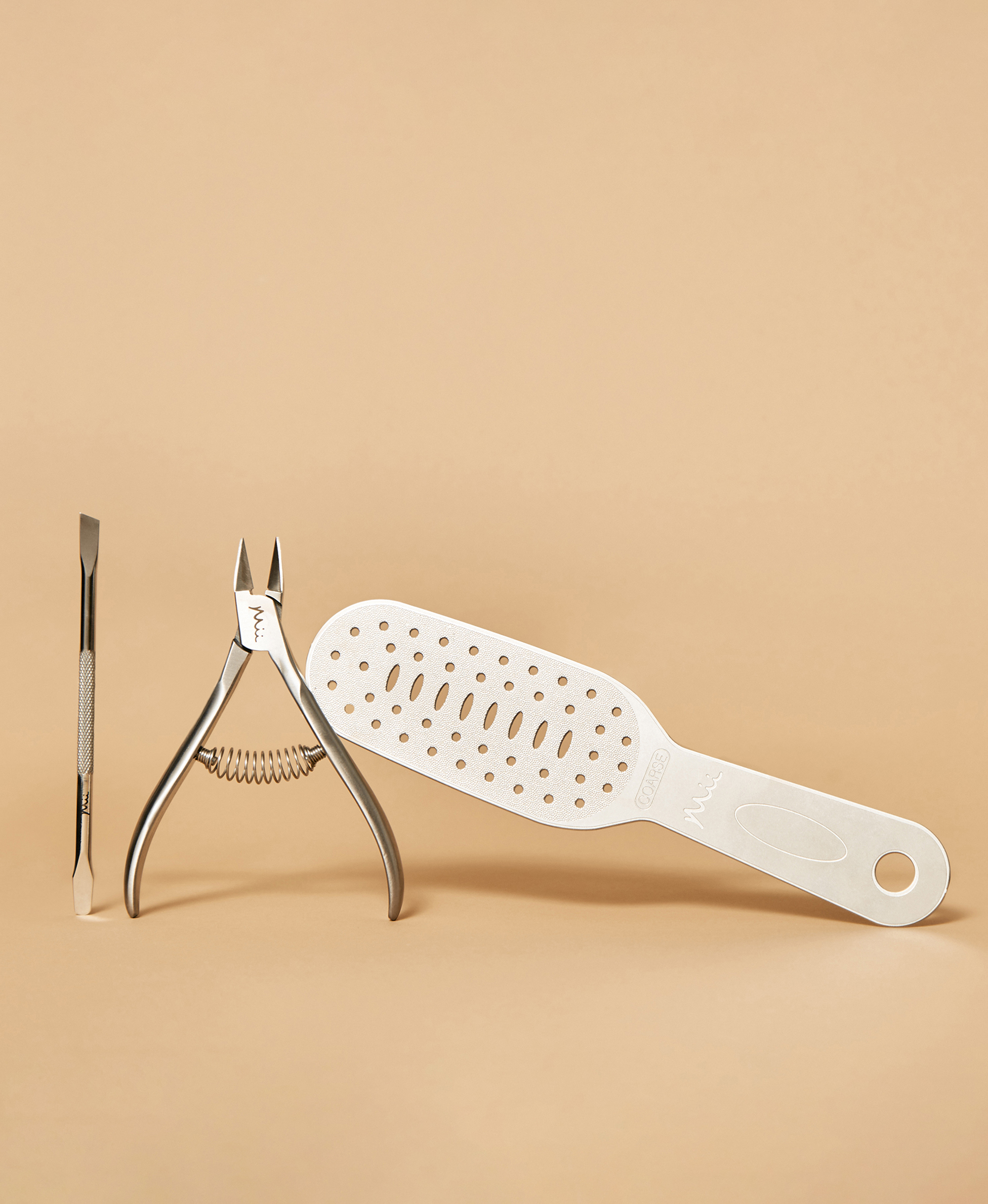 Neat + Tidy Stainless Steel Nail Clippers, Cuticle Pusher and Foot File