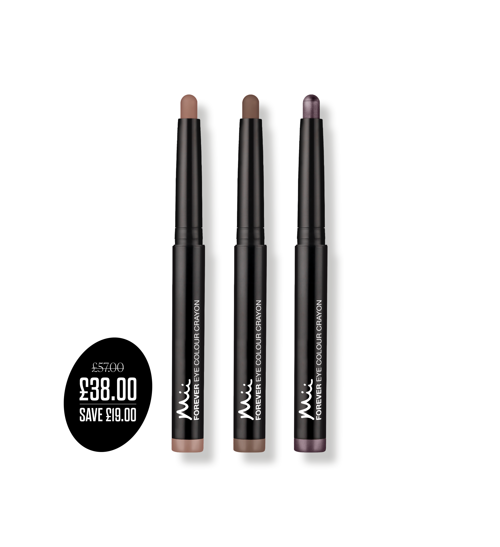 Forever Eye Crayon Eyeshadow Trio