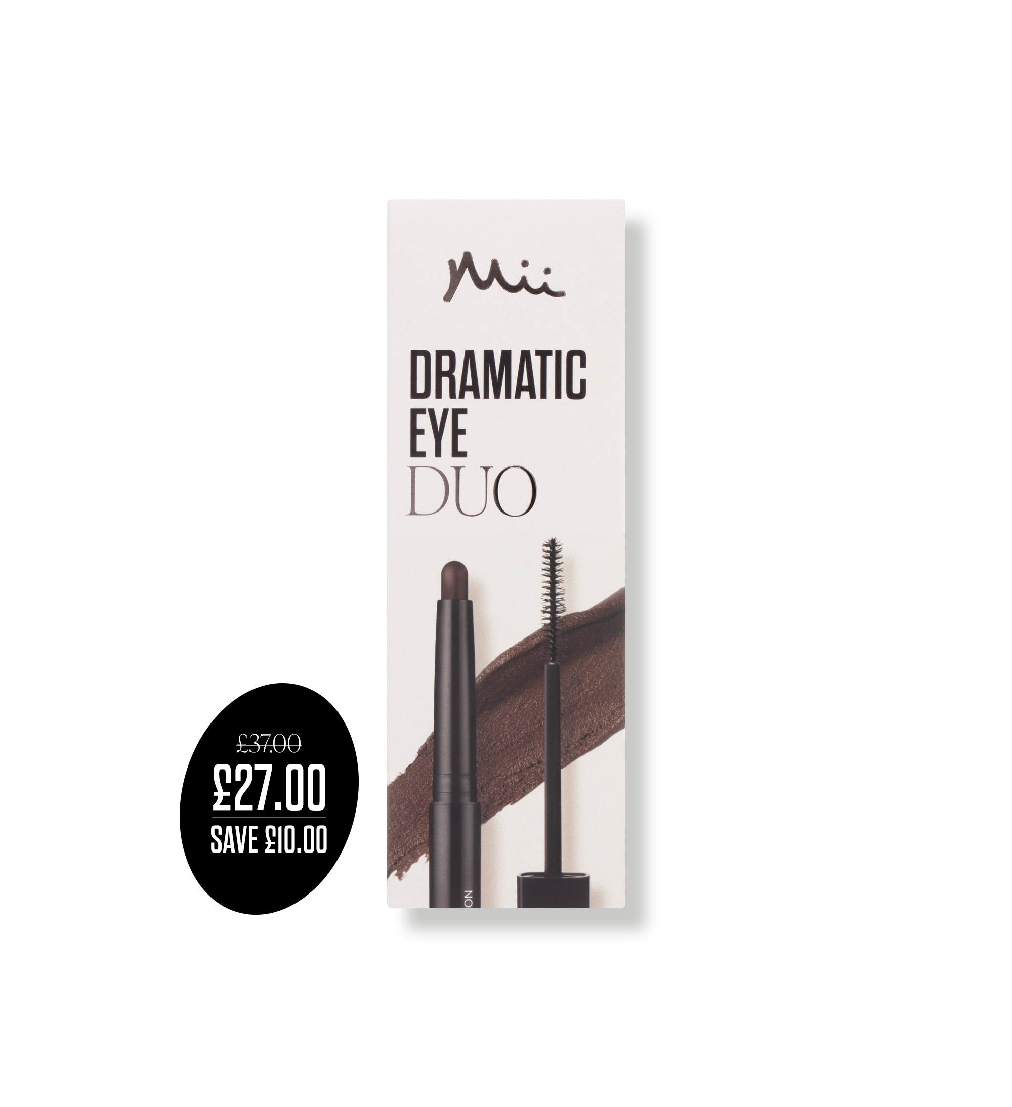 Dramatic Eye Mascara and Eyeshadow Duo in Walnut