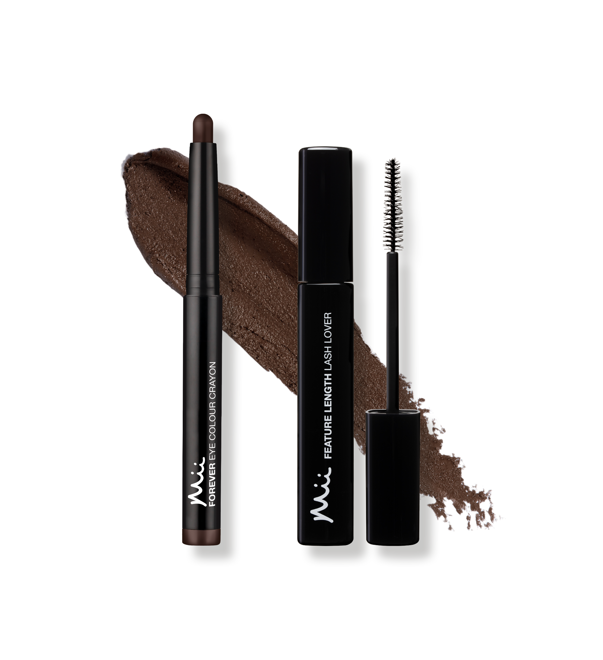 Dramatic Eye Mascara and Eyeshadow Duo in Walnut