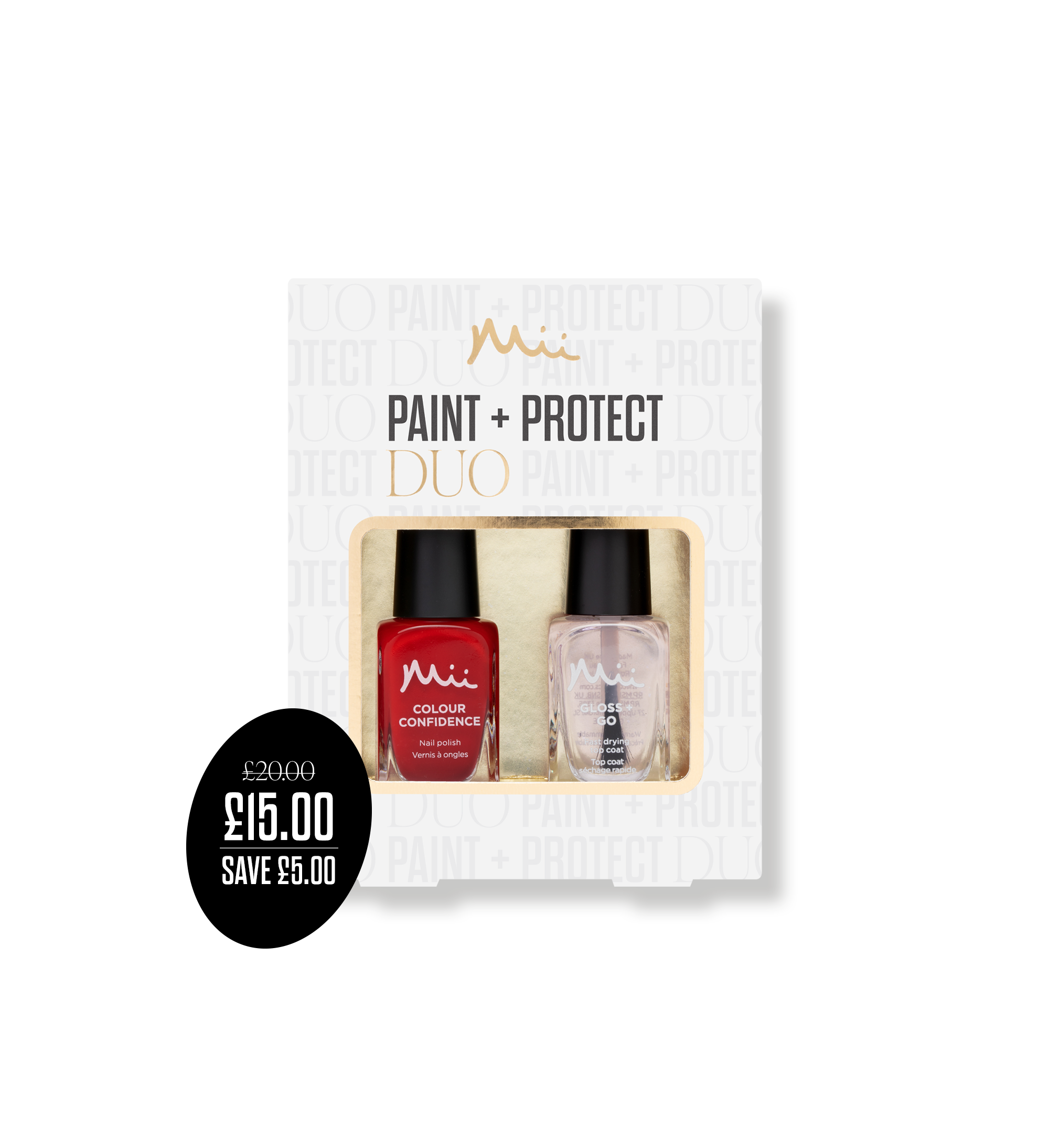 Paint + Protect Polish and Top Coat Duo in Indulgent Heart