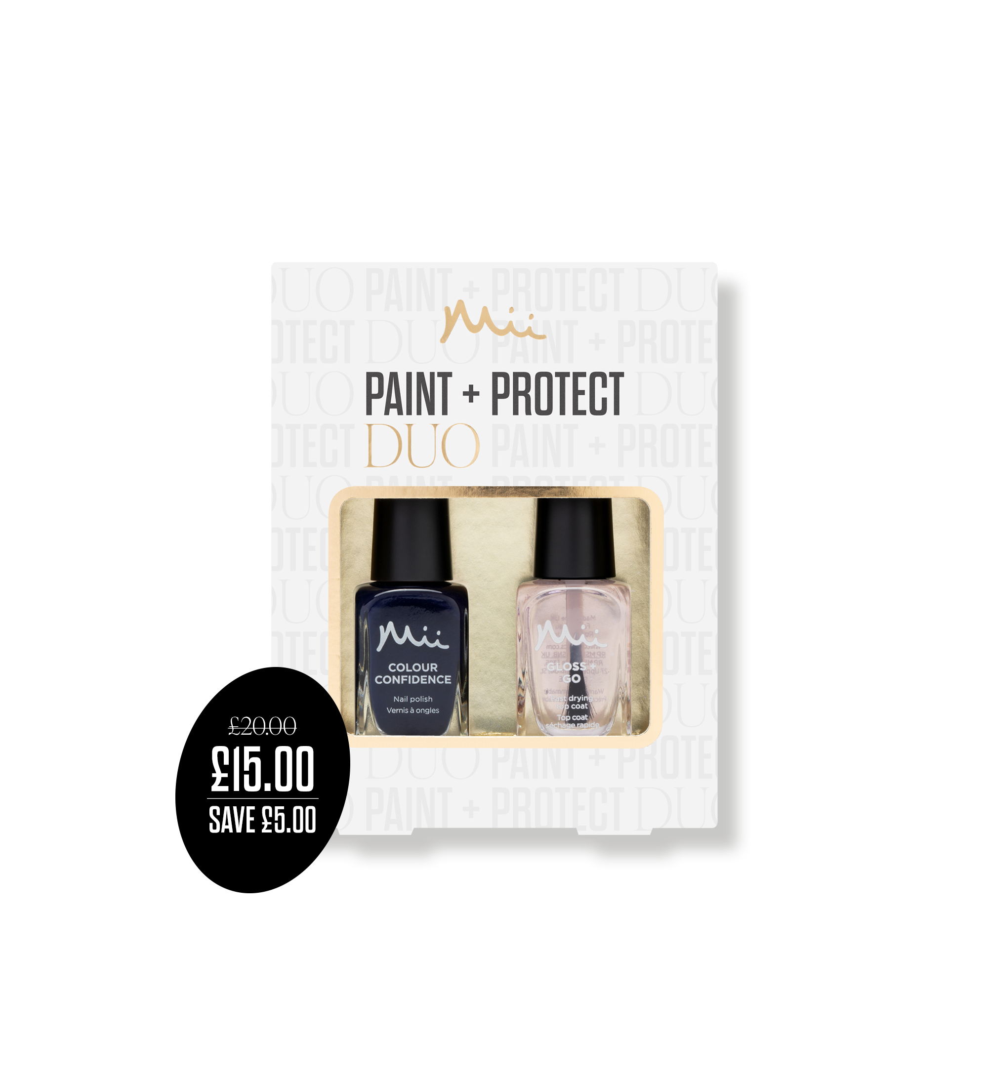 Paint + Protect Polish and Top Coat Duo in Scandi Navy