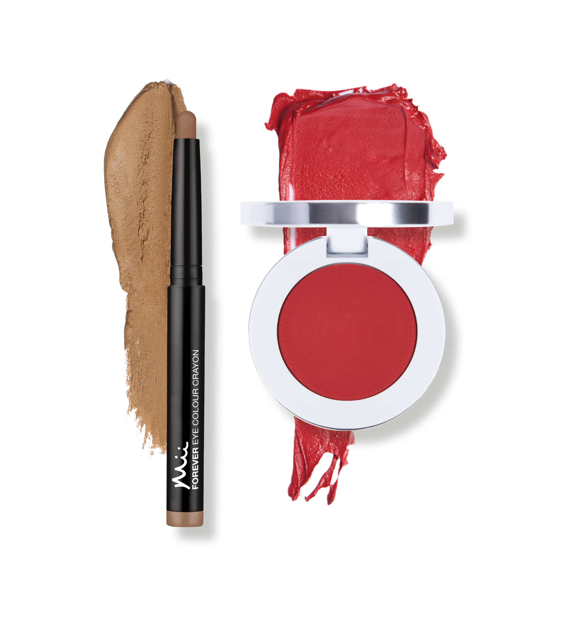 Eye, Lip & Cheek Edit Burnt Copper and Rebel Red