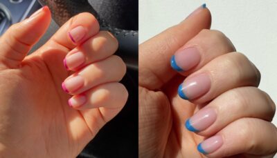 Modern French manicure 