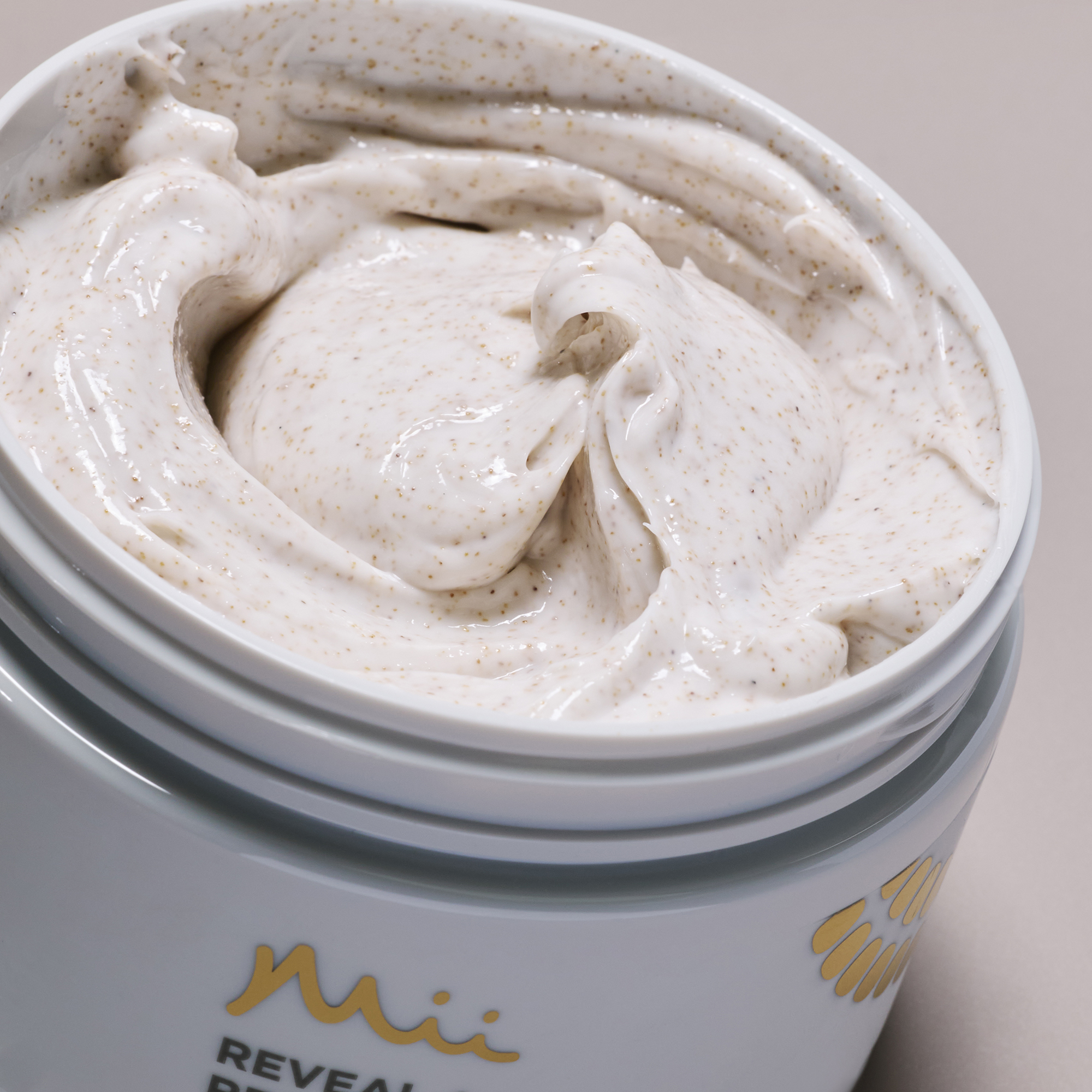 Reveal + Restore Foot Scrub close up of texture