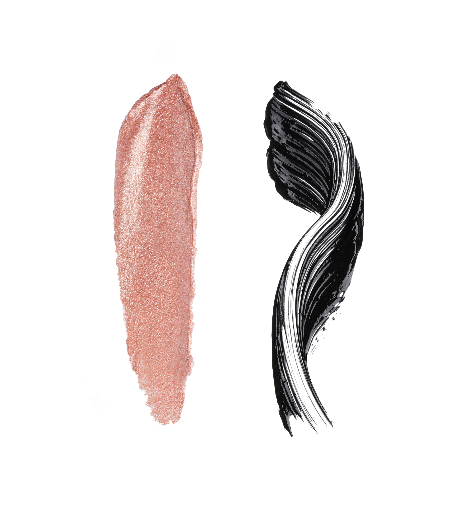 Forever Eye Colour Crayon in Golden Blush and Feature Length Lash Lover Mascara swatches