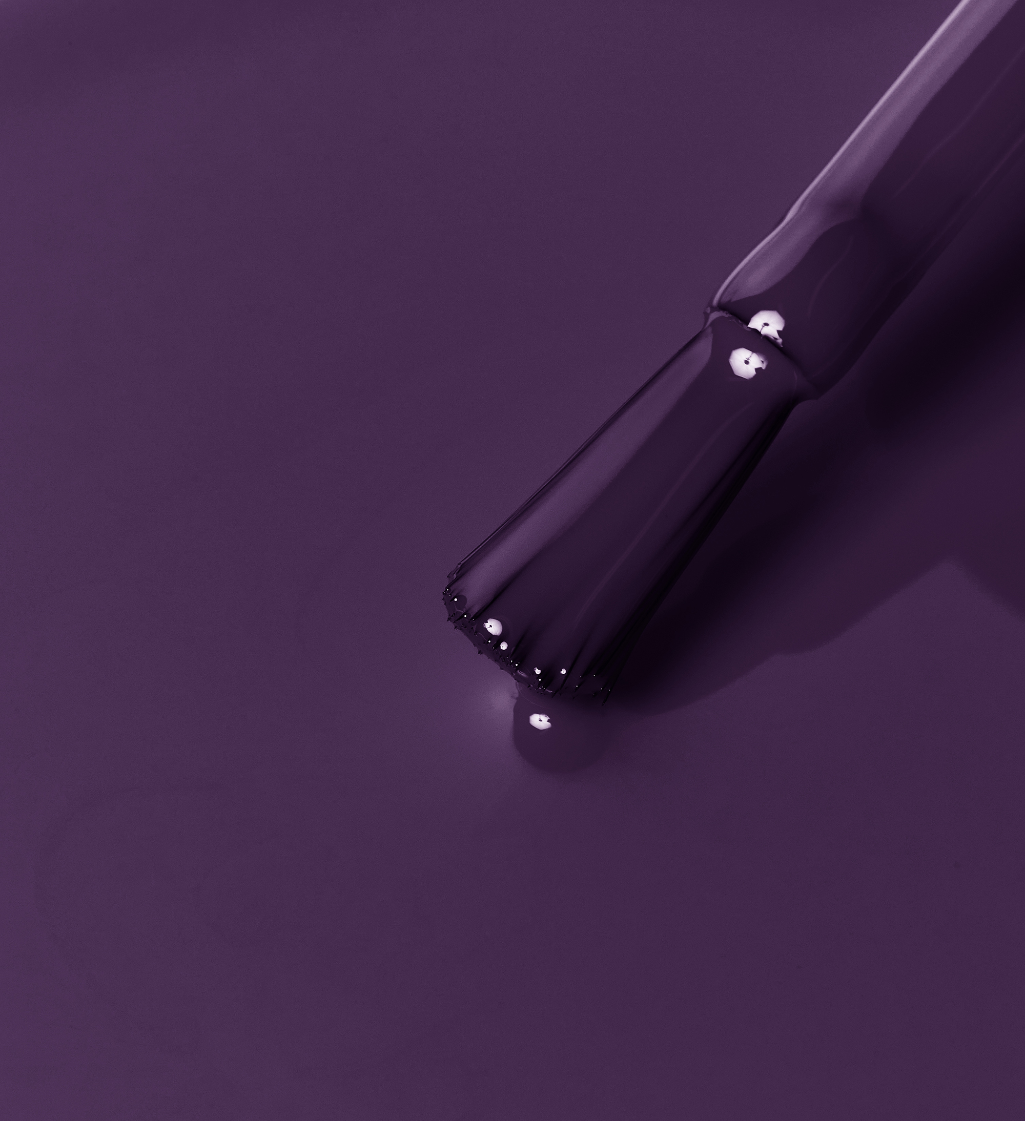 Purple Elderberry nail polish brush swatch