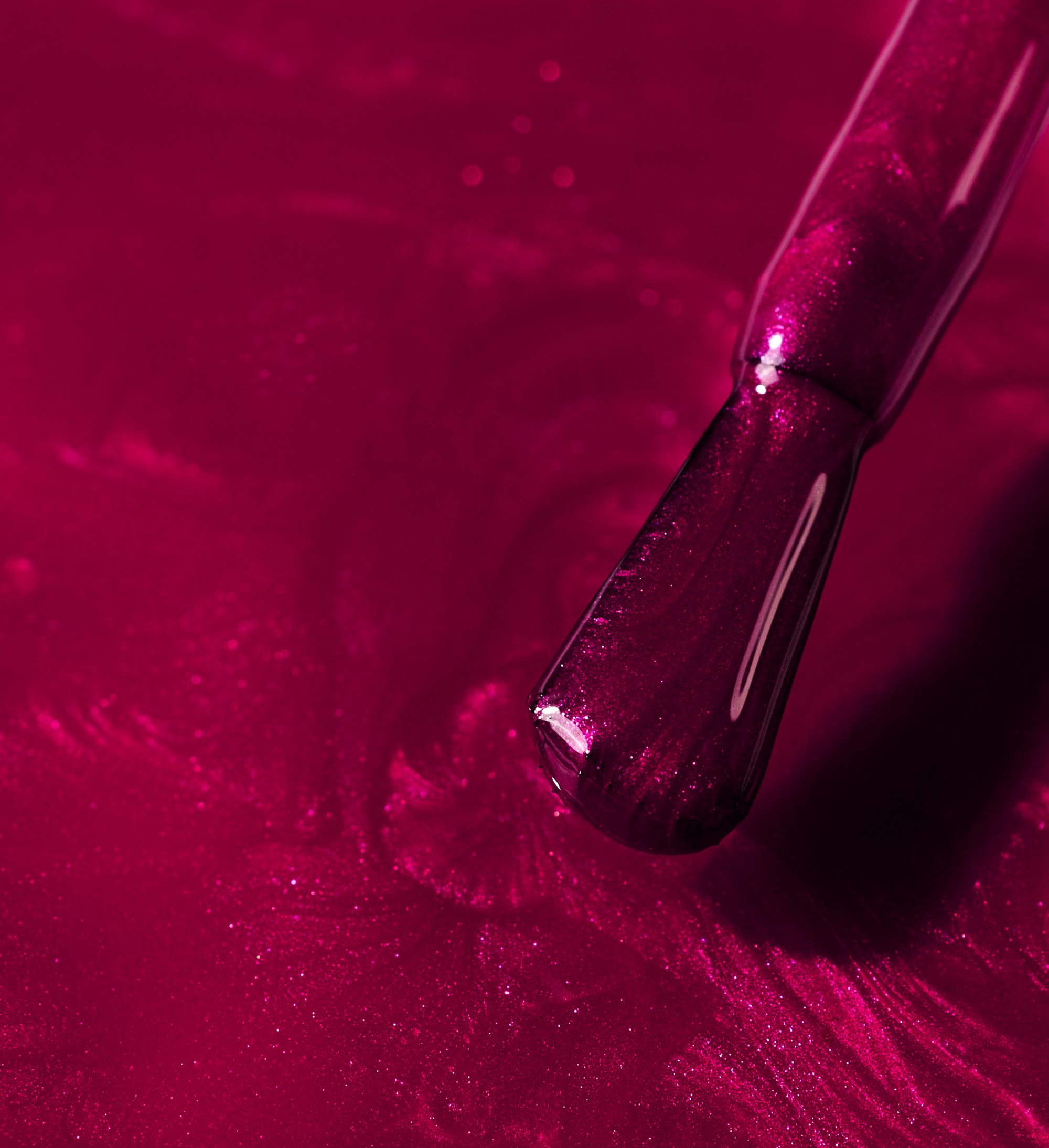 Berry Glaze nail polish brush swatch