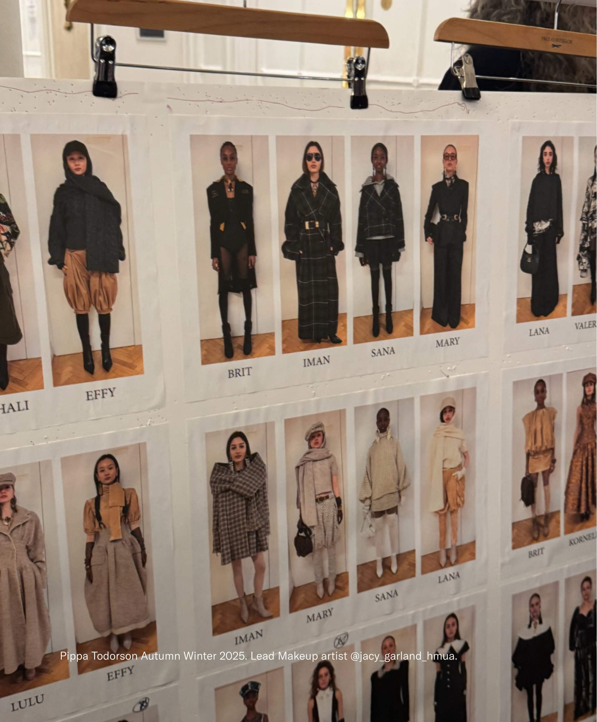 Pippa Todorson Autumn Winter 2025. Lead Makeup artist @jacy_garland_hmua.