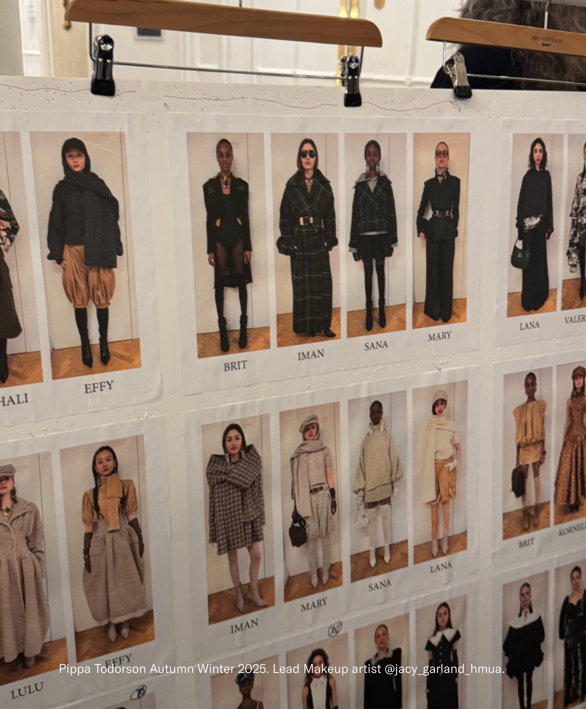 Pippa Todorson Autumn Winter 2025. Lead Makeup artist @jacy_garland_hmua.