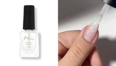 Image of Boost + Benefit Base Coat and of someone applying it