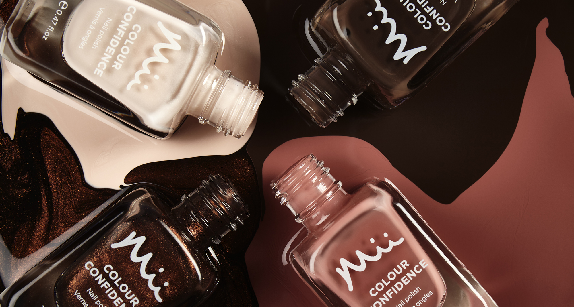 Colour Confidence Nail Polish in nudes & browns