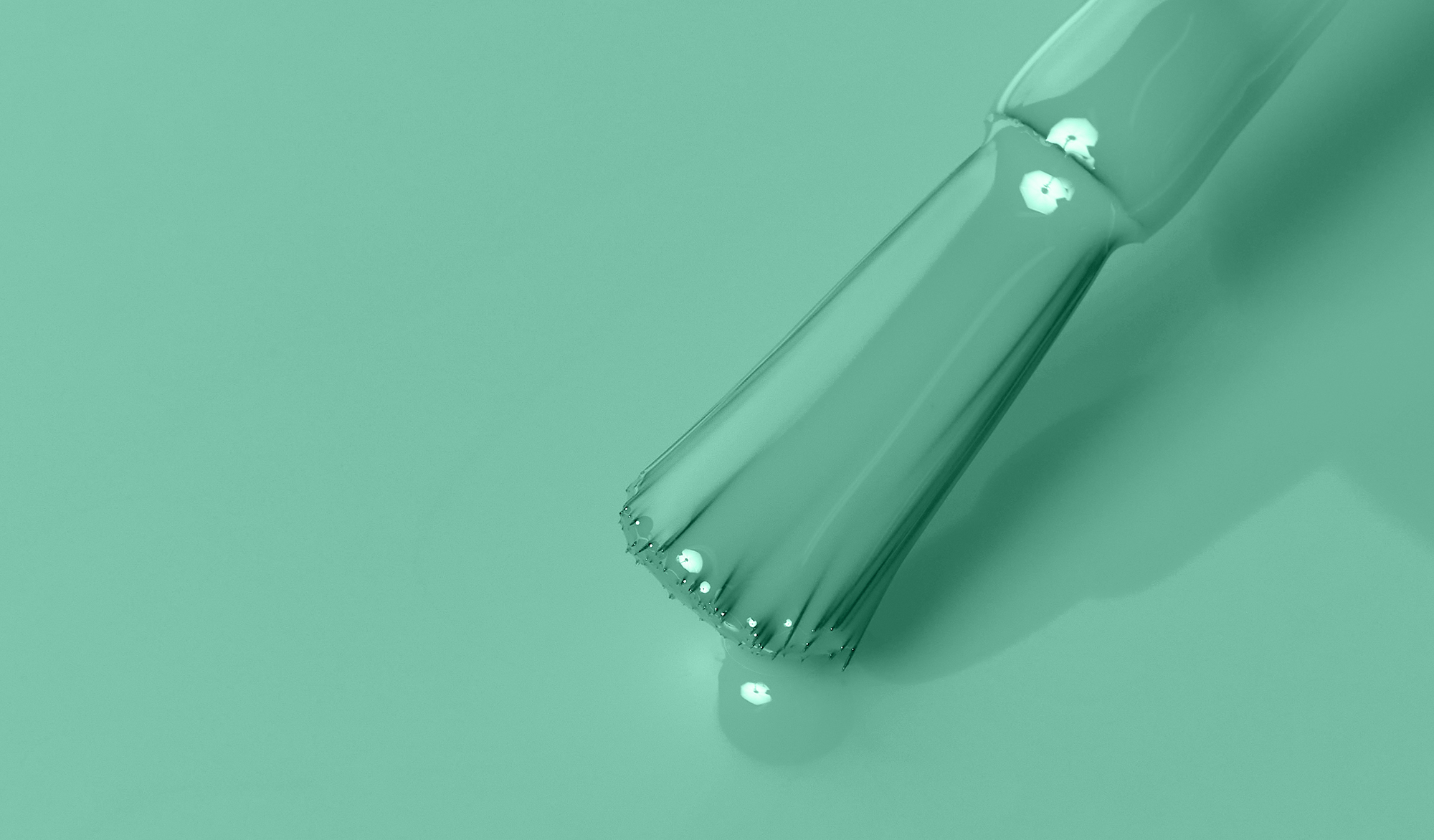 Green nail polish swatch