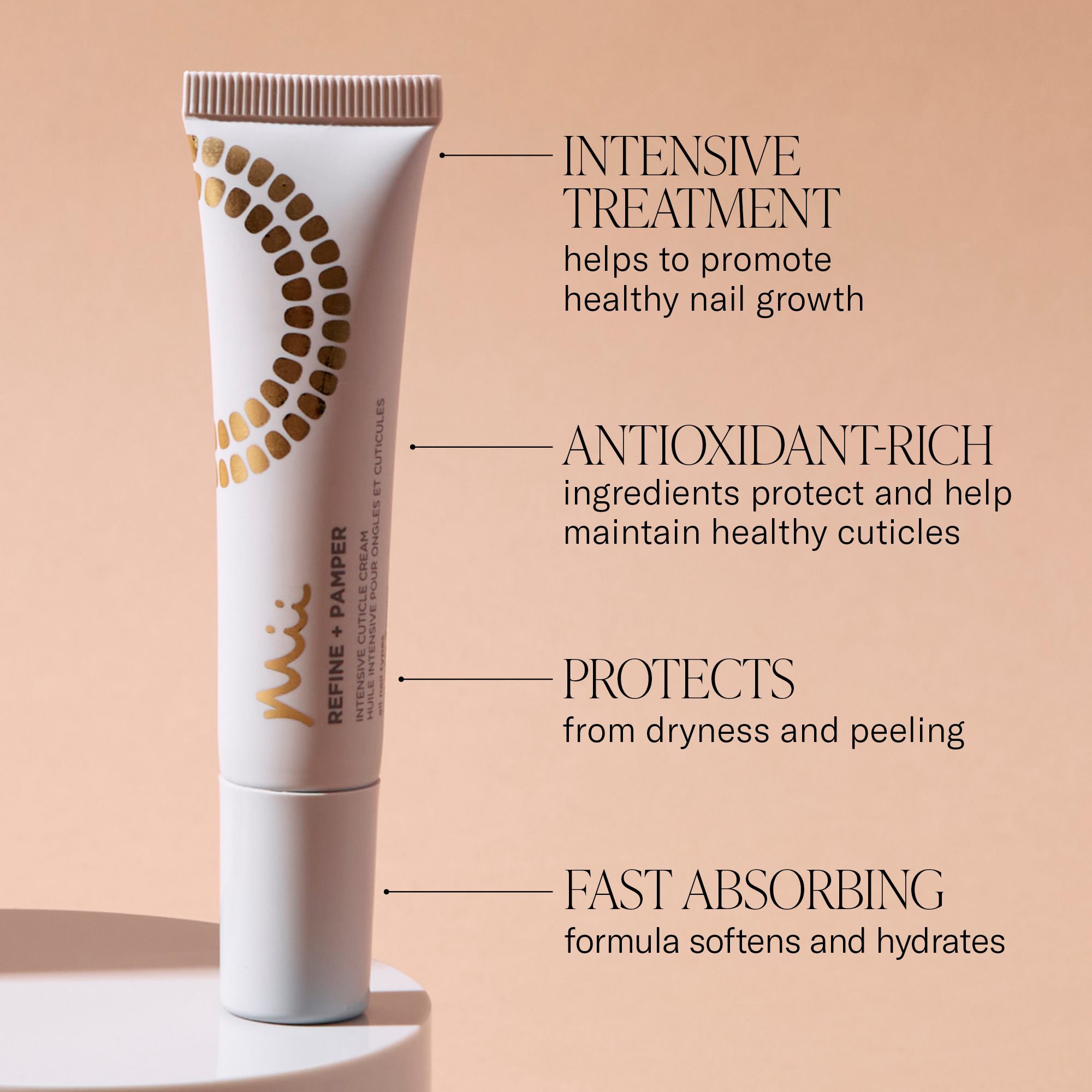 Refine + Pamper benefits infographic