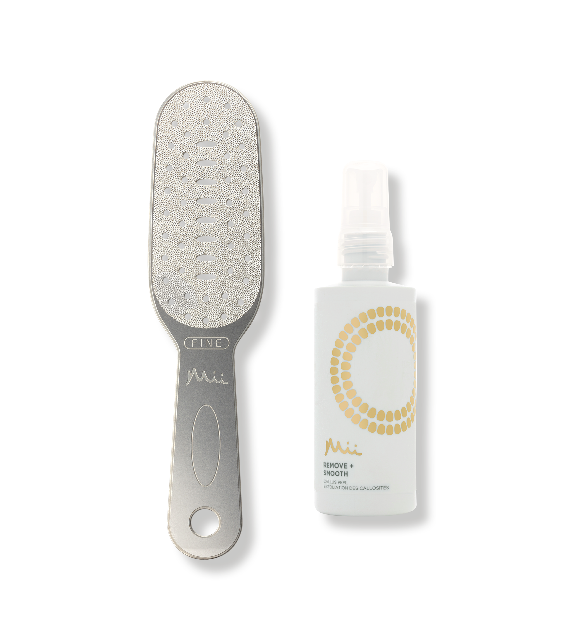 Smooth + Renew Foot Duo - Neat + Tidy Stainless Steel Foot File + Remove + Smooth Callus Peel