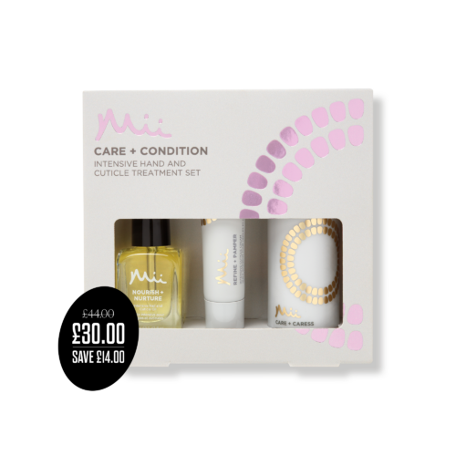 Care + Condition Intensive Hand and Cuticle Set packshot with price roundel