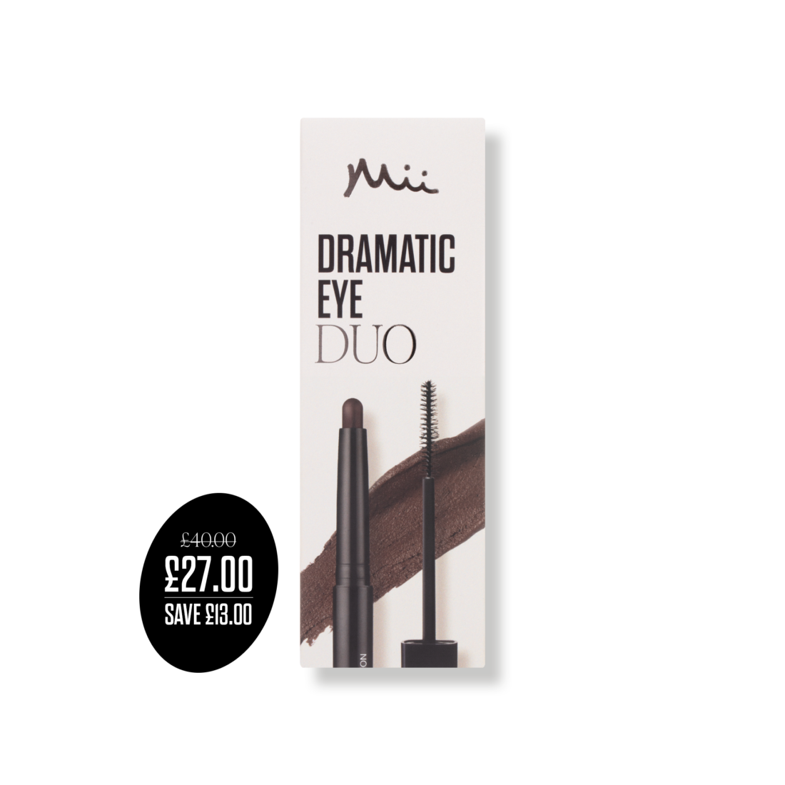 Dramatic Eye Mascara and Eyeshadow Duo Gift Set - Mii Cosmetics