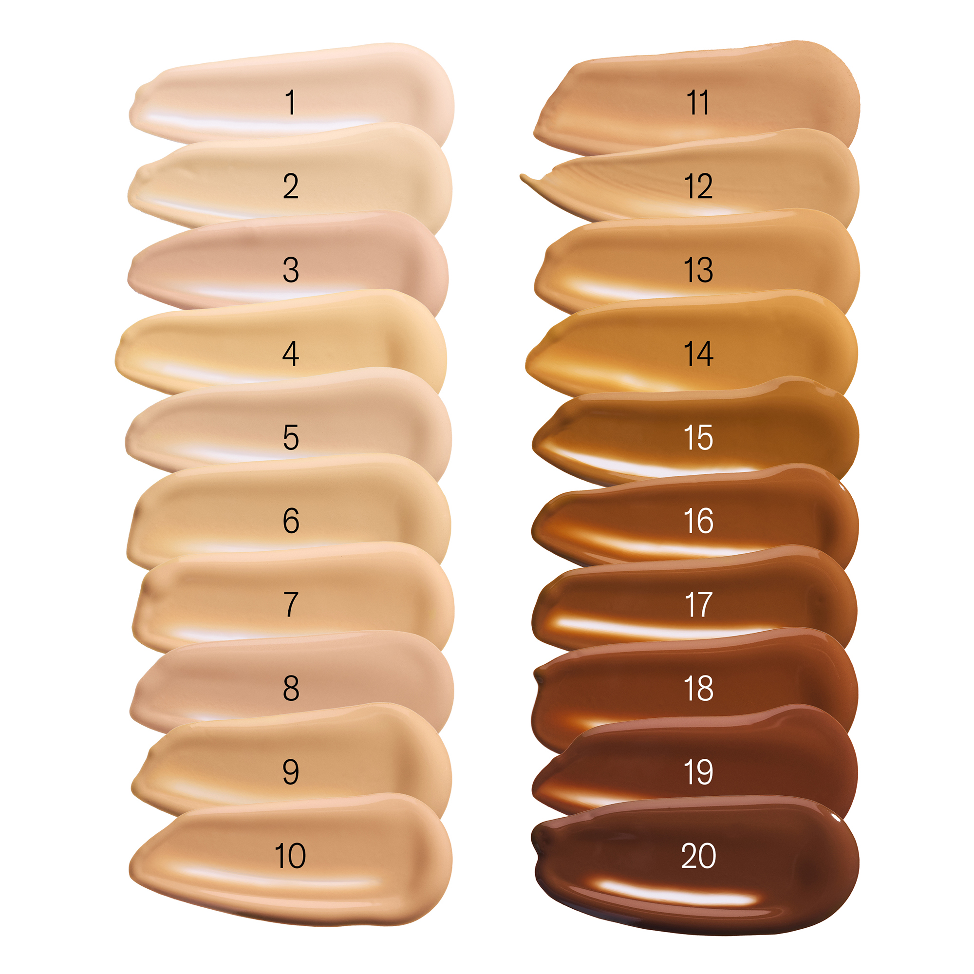 Hydraveil Serum Foundation shade rane 1-20