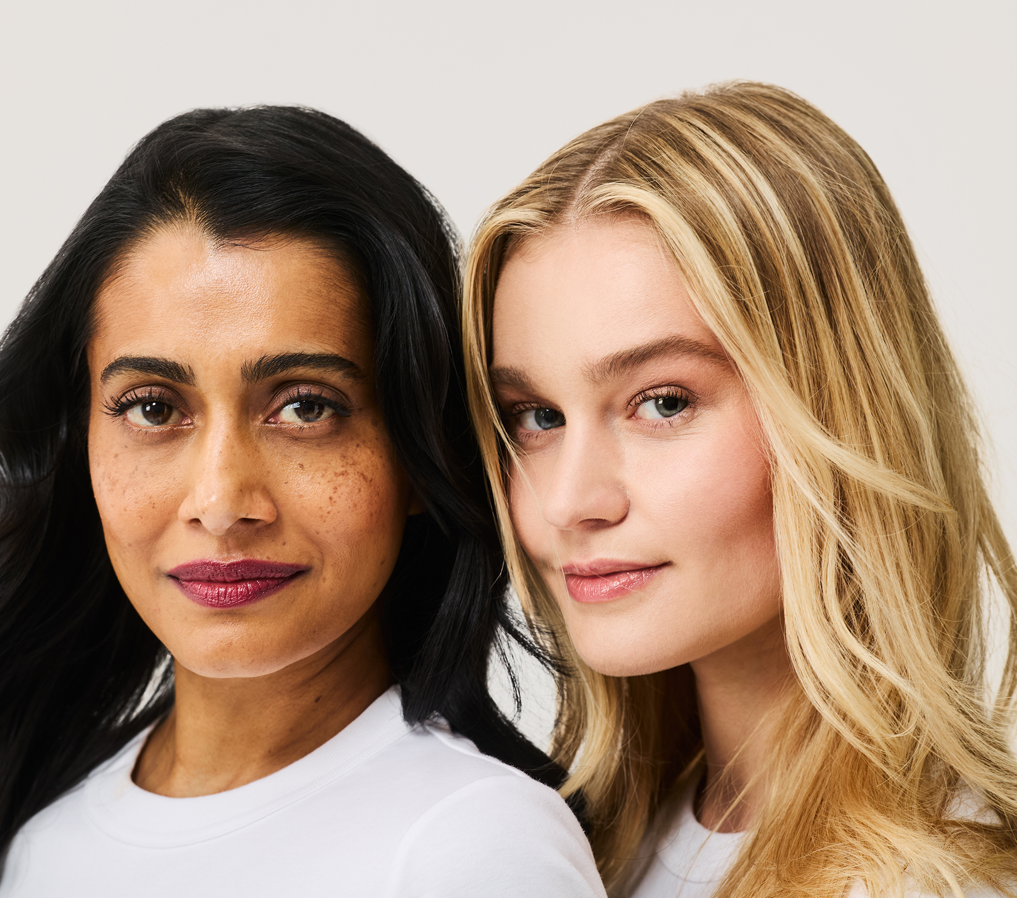 Models wearing Hydraveil Serum Foundation SPF 30
