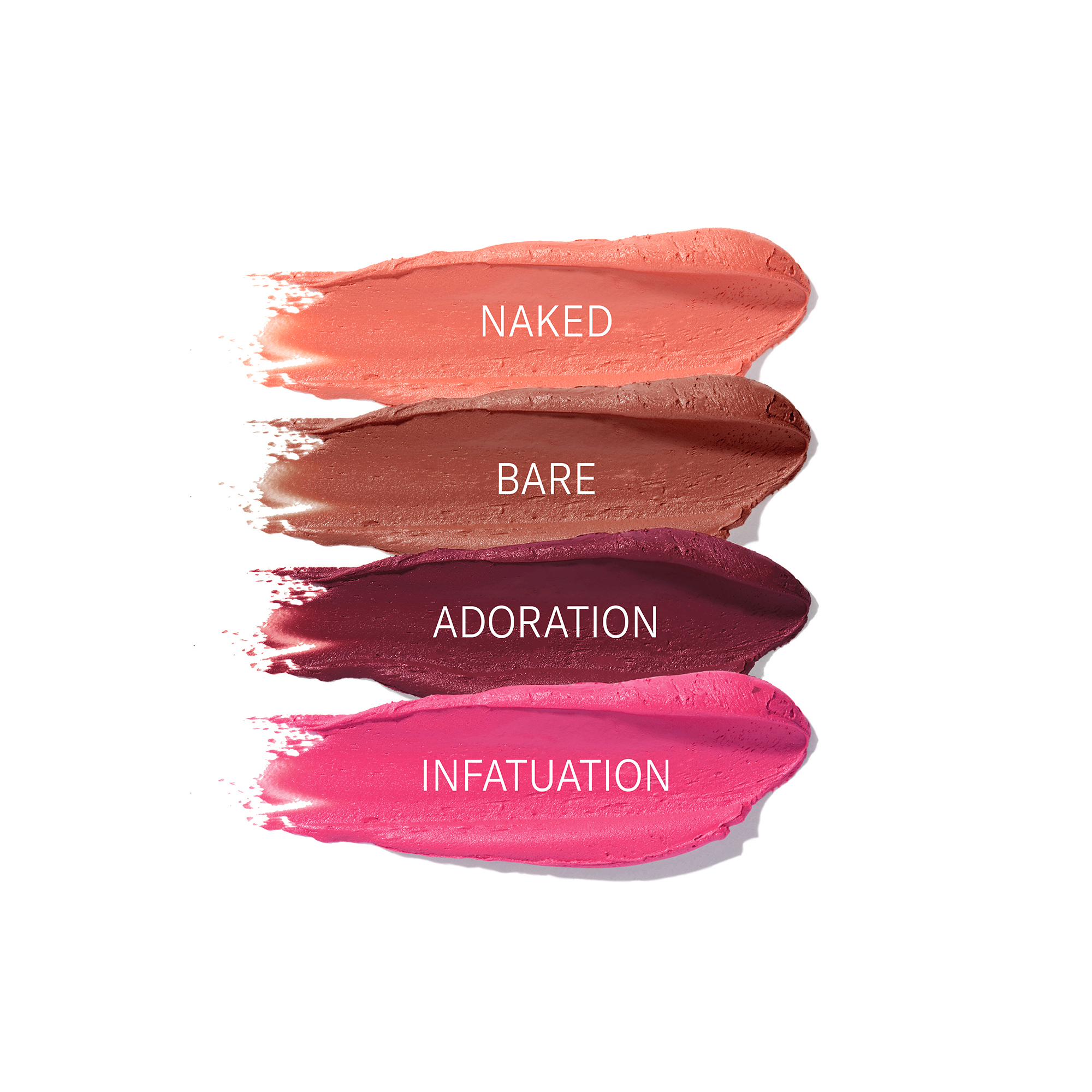 Passion Matte Lip Lover shade range infographic