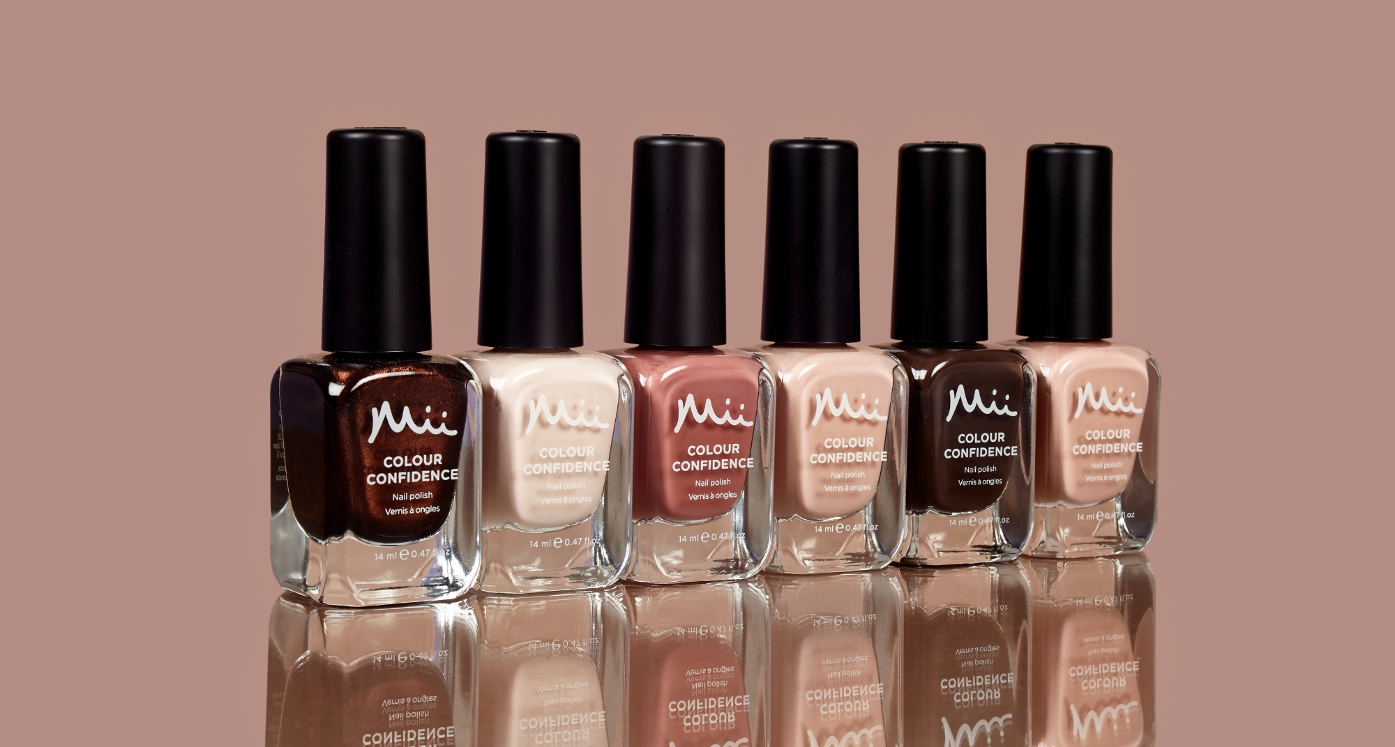 Neutral Colour Confidence nail polishes